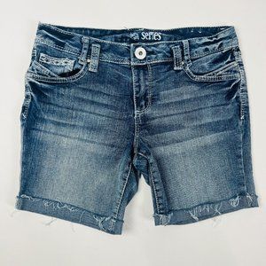 Series 31 Selena Short and Sexy Womens Shorts Size 7 Blue Stretch Cuffed